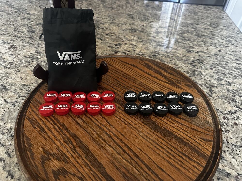 Vans Collectors Wooden Checkerboard Pieces -incomplete